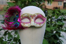 Eye Mask with peacock feather