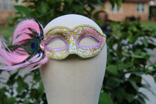 Eye Mask with peacock feather