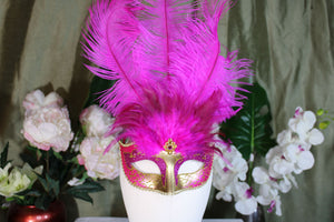 Venetian Style with 3 feather Mask