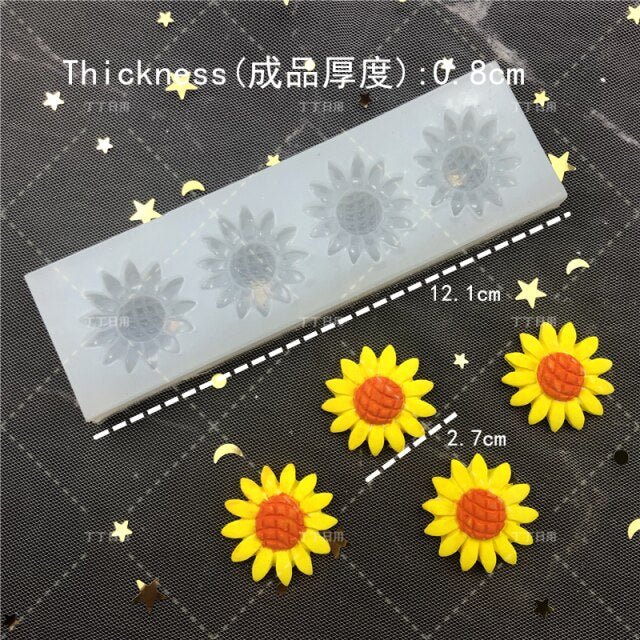 NEW Flowers A Variety of Fondant Silicone Mold DIY Cake Circumference Mold Soft Candy Mold Fondant Cake Decorating Tool Kitchen