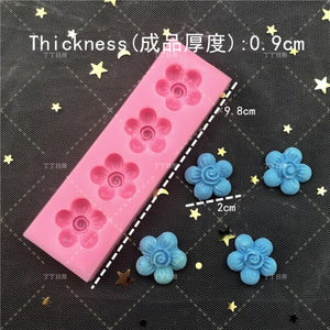 NEW Flowers A Variety of Fondant Silicone Mold DIY Cake Circumference Mold Soft Candy Mold Fondant Cake Decorating Tool Kitchen