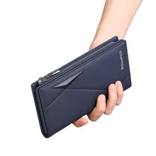 New RFID high quality genuine leather men's wallet fashion design long wallet mobile phone credit card wallet clutch bag