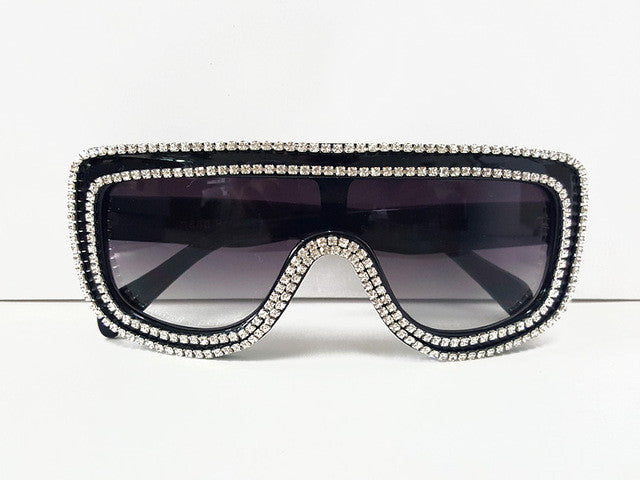 ROYAL GIRL High quality Luxury Women Jewelry Sunglasses Rhinestones Rim Designs Sun glasses ss378
