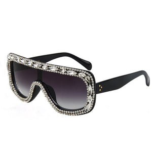 ROYAL GIRL High quality Luxury Women Jewelry Sunglasses Rhinestones Rim Designs Sun glasses ss378